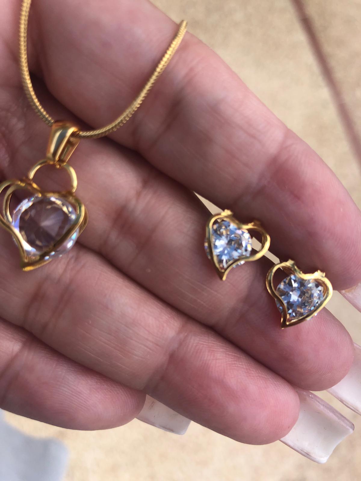 Gold Hearts Set