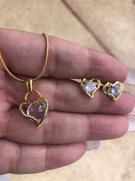 Gold Hearts Set